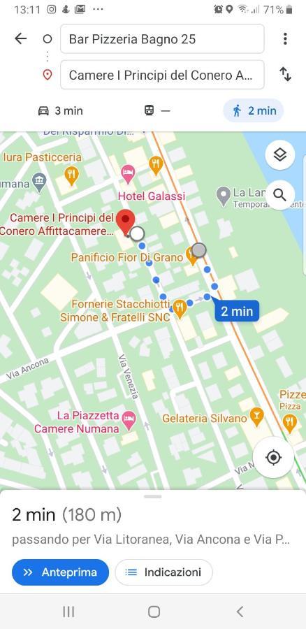 Affittacamere I Principi Del Conero Numana Bagian luar foto